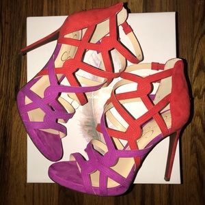 Jessica Simpson cage heels